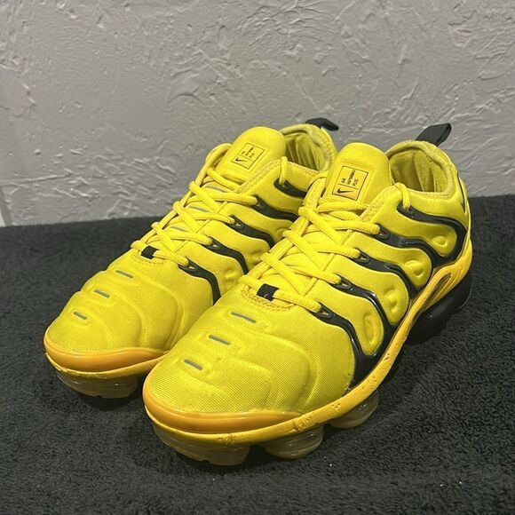 ?? NIKE Air VaporMax Plus \'Opti Yellow\' Sneakers BUMBLEBEE Shoes Men Sz 10 - G main image 6